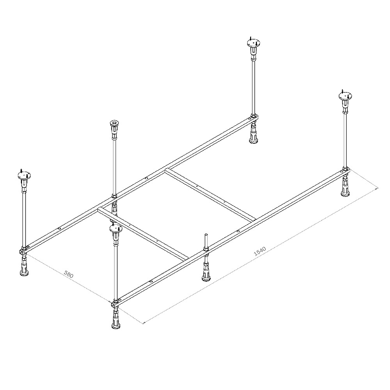 Каркас для ванны AM.PM Func 160x70 W84A-160-070W-R