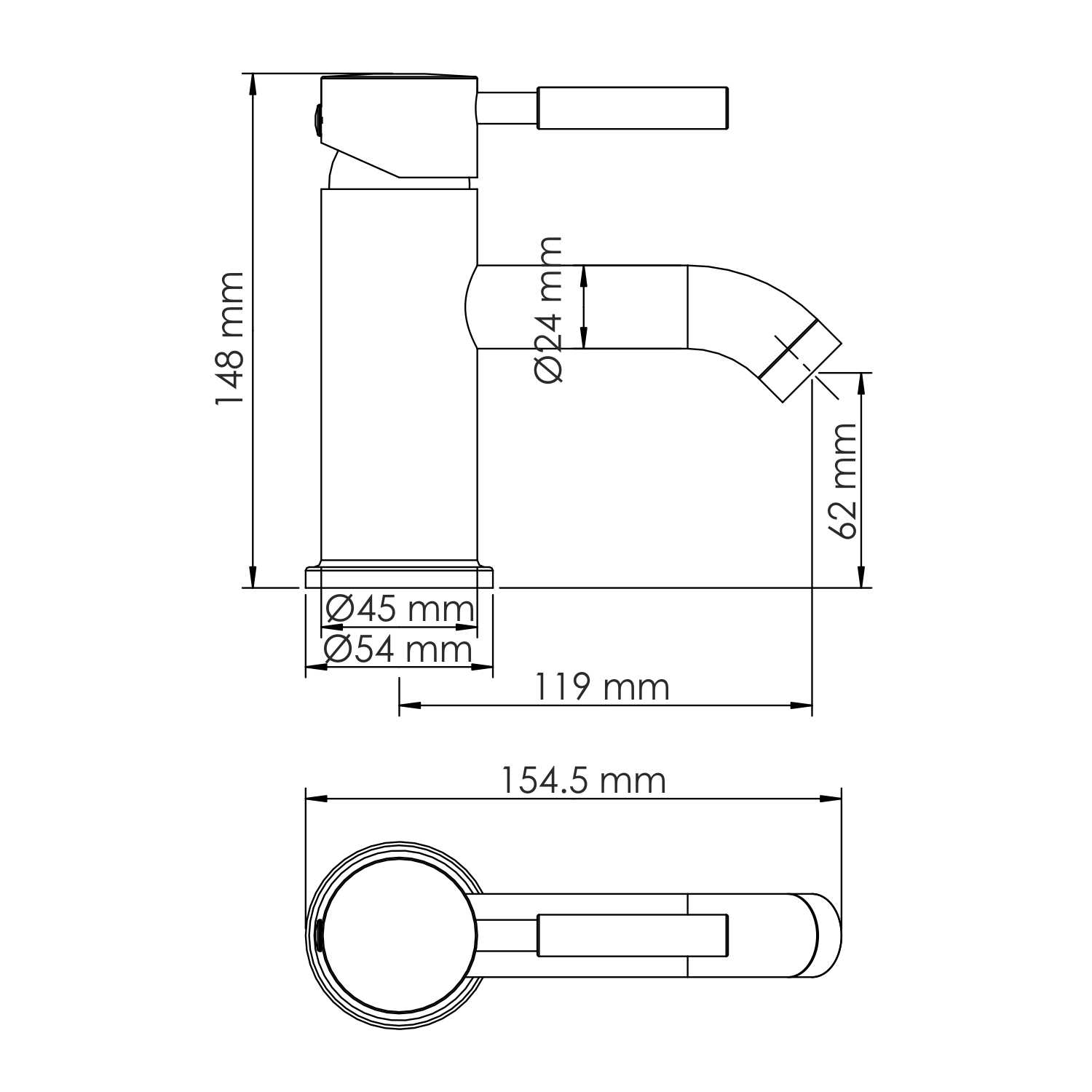 Смеситель для раковины WasserKRAFT Wern 4205