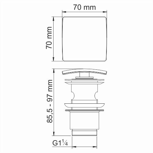 Сифон для раковины WasserKRAFT Glan A171