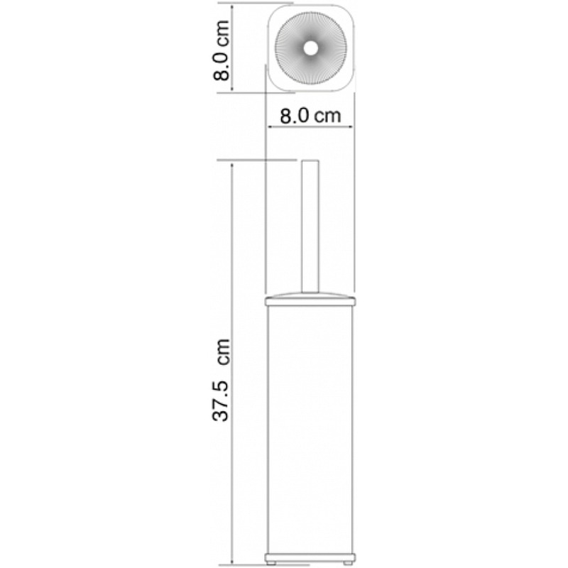 Ершик WasserKraft K-1117NICKEL