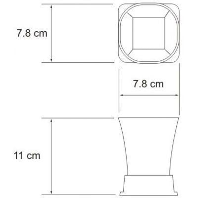 Стакан для зубных щеток WasserKRAFT Amper K-5428BLACK