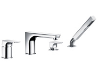 Смеситель на борт ванны, 4 отверстия WasserKRAFT Salm 2755