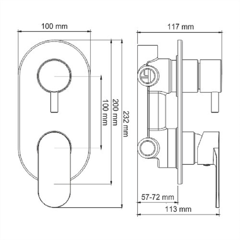 Душевая система WasserKRAFT A85161, белый