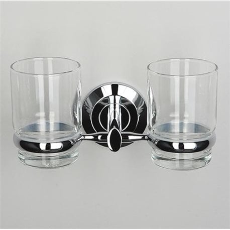 Стакан для зубных щеток двойной WasserKRAFT Rhein K-6228DO