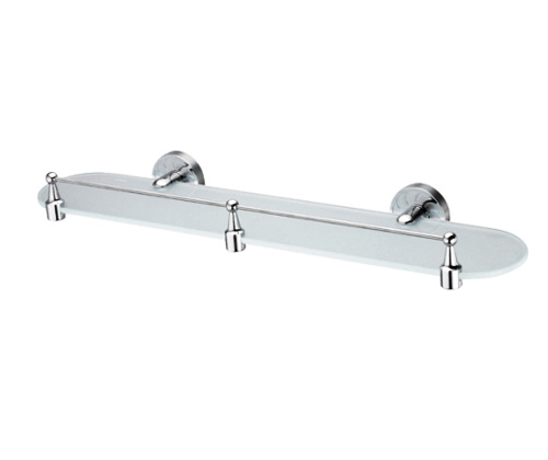 Полка стеклянная с бортиком WasserKRAFT Isen K-4044