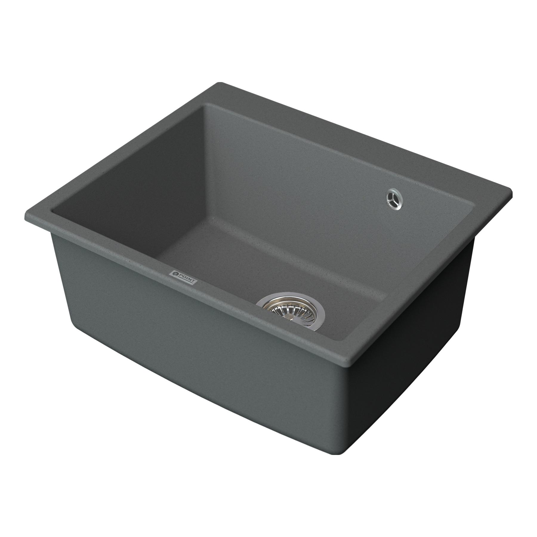 Мойка кухонная Point Бинга 60 PN3003AL, серый