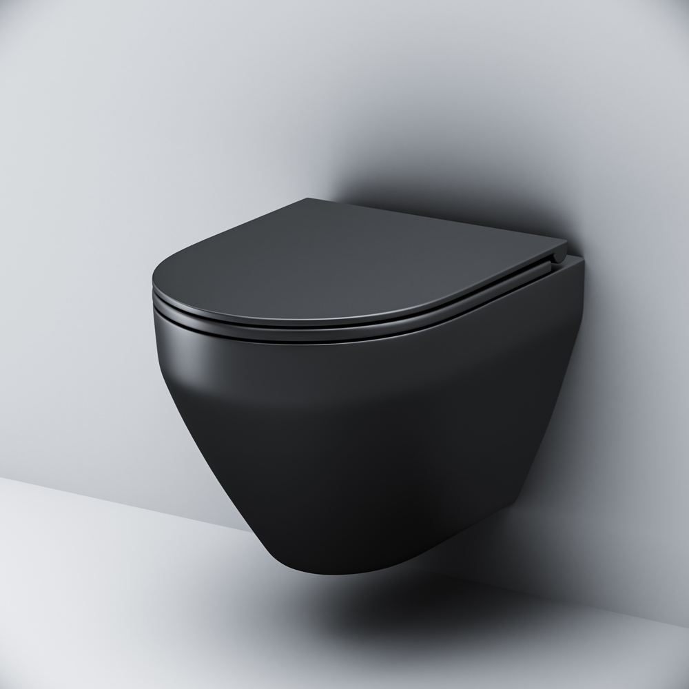 Подвесной унитаз безободковый с сиденьем микролифт Am.Pm Spirit V2.0 C701700MBSC