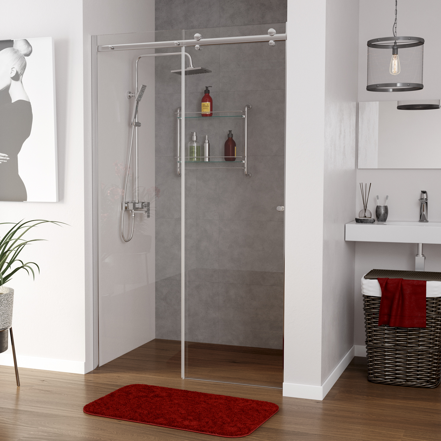Душевая дверь (120х200) WasserKRAFT Vils 56R05