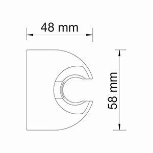 Настенный держатель лейки WasserKRAFT A223