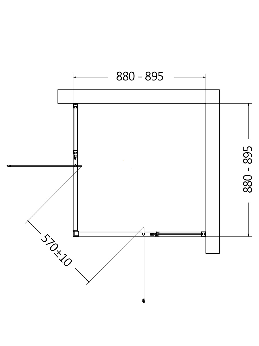 Душевой уголок AQUAme AQM7102-2-9