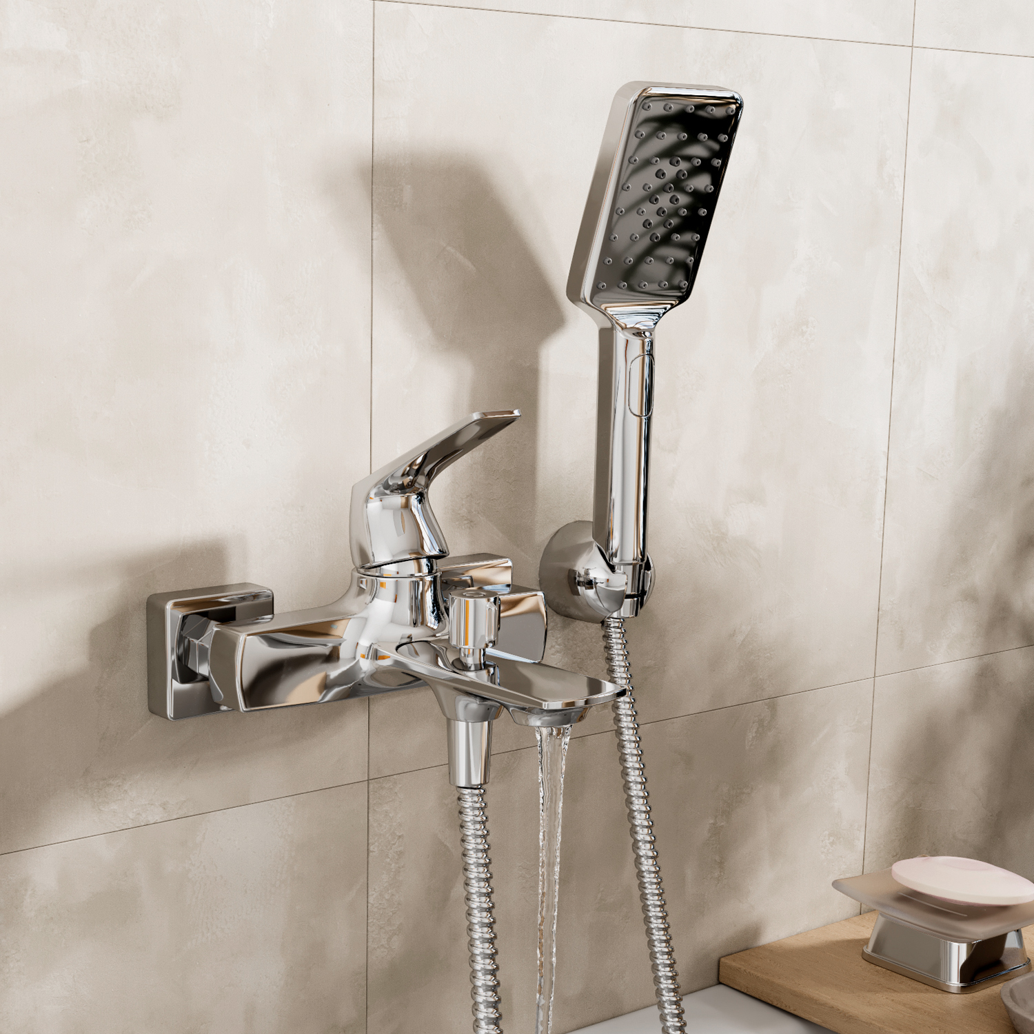 Смеситель для ванны  WasserKRAFT Neime 1901