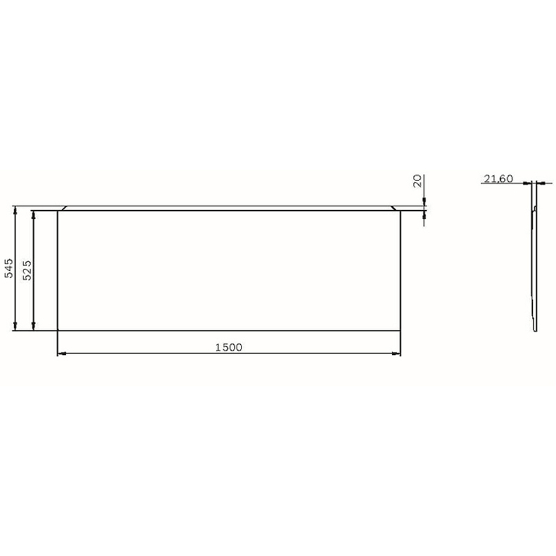 Фронтальная панель для ванны AM.PM X-Joy 150 W94A-150-070W-P1