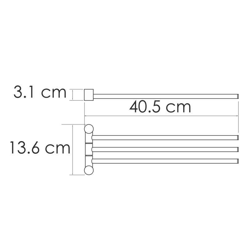 Держатель полотенец WasserKRAFT K-1033W