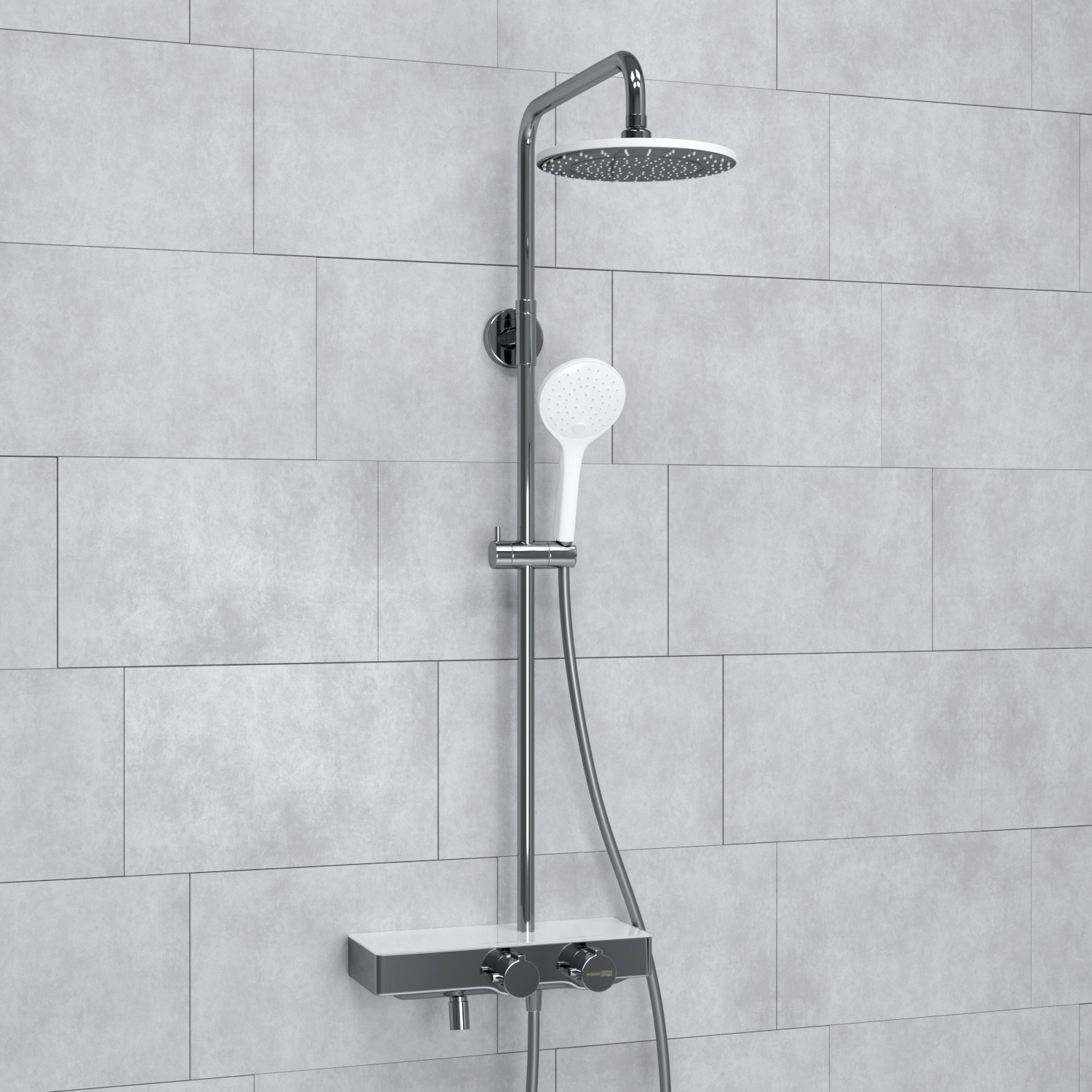 Душевая система WasserKRAFT A113.067.155.CH Thermo