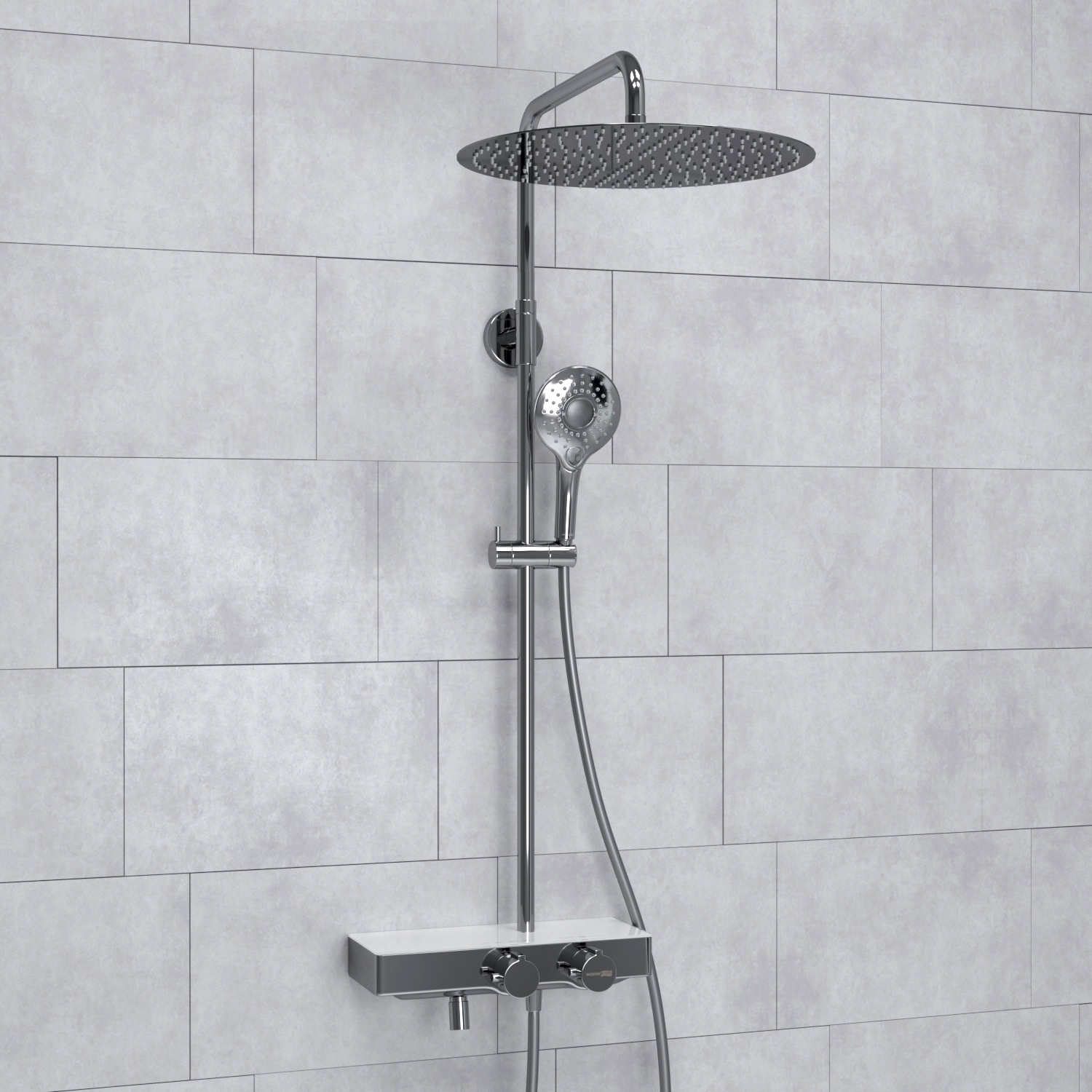 Душевая система WasserKRAFT A113.117.101.CH Thermo