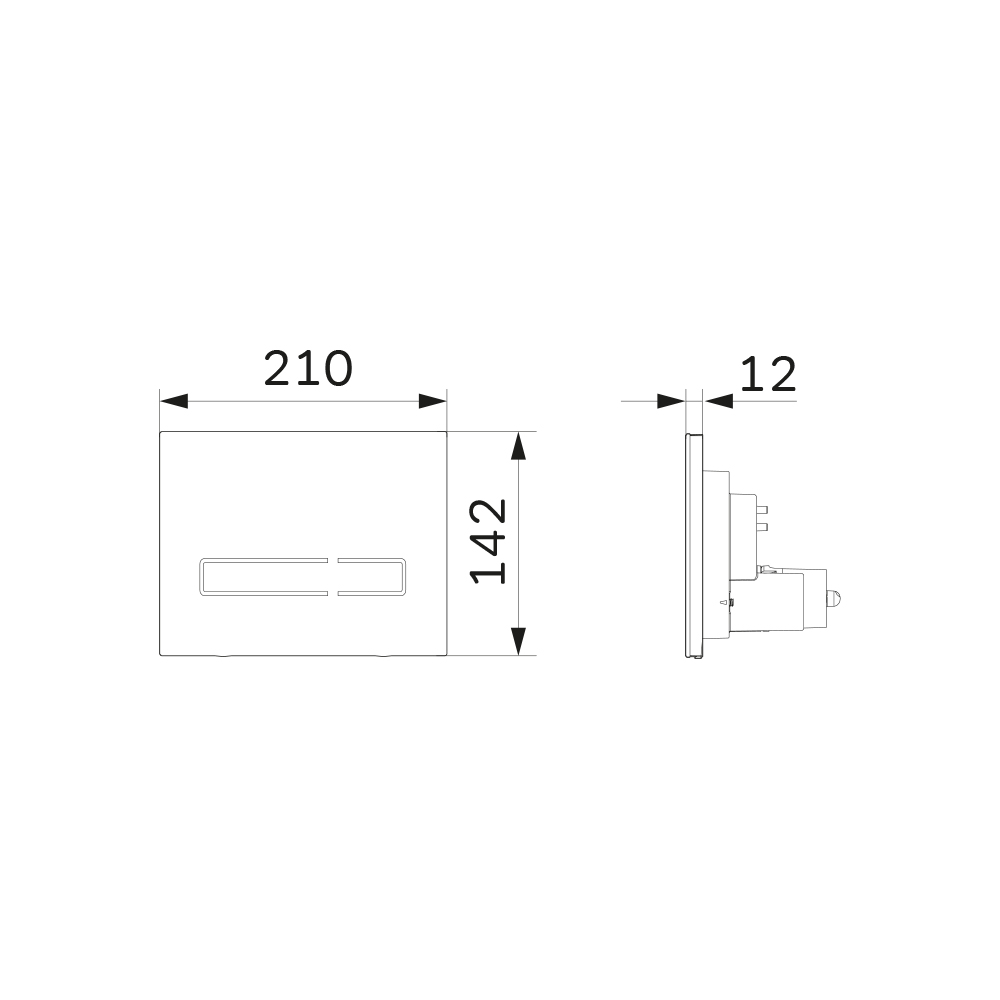 Клавиша смыва Am.Pm Touch Pro I0450A38