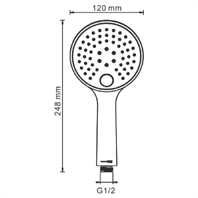Душевая система WasserKRAFT A71207, золото