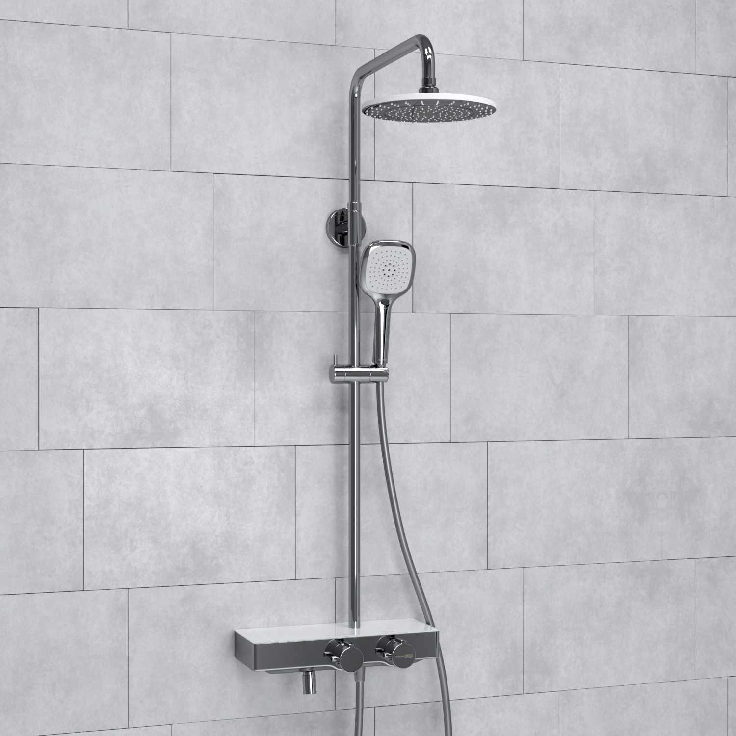 Душевая система WasserKRAFT A113.067.065.CH Thermo