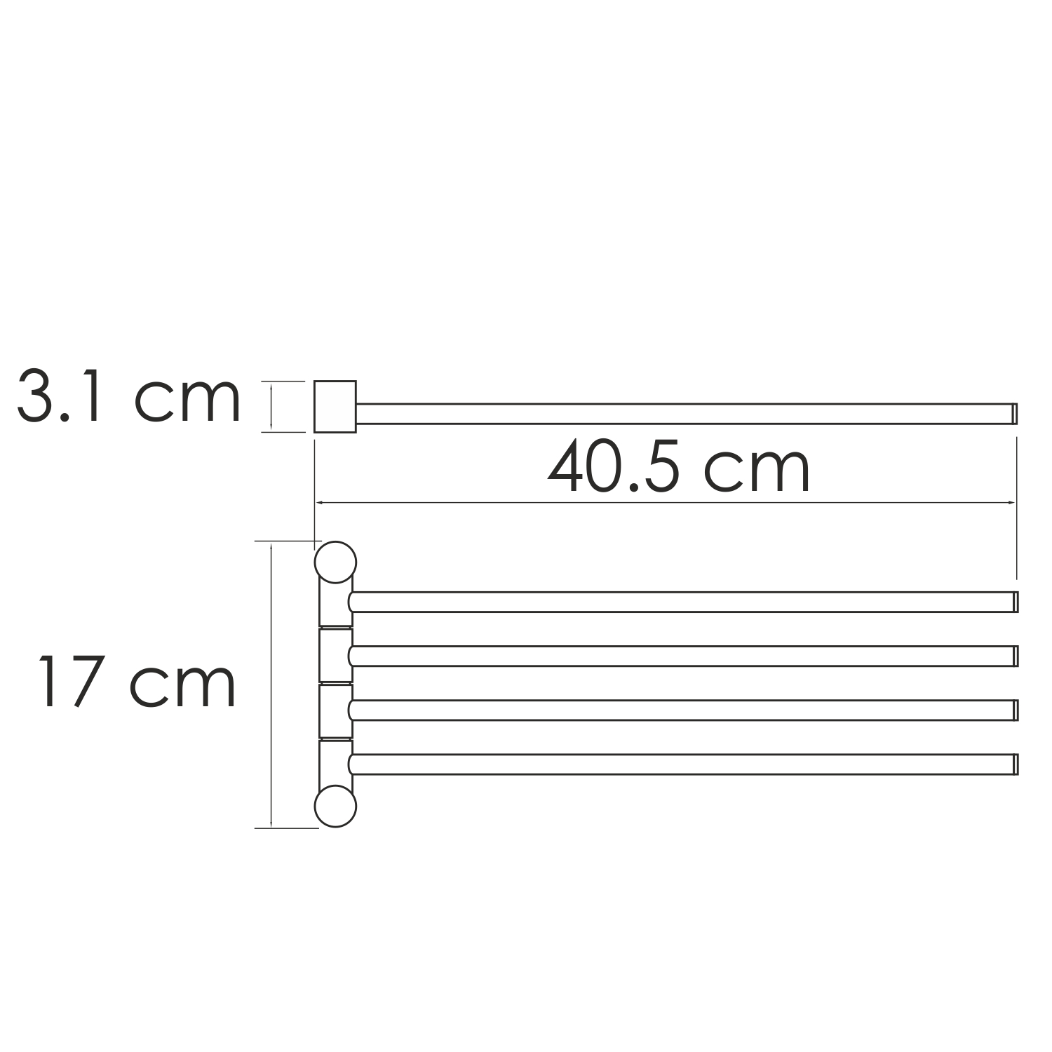 Полотенцедержатель WasserKRAFT K-1034BRUSHED GOLD