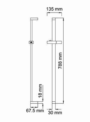 Душевая штанга WasserKRAFT A037