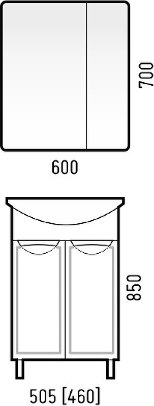 Тумба напольная Corozo Монро 50 SD-00001090