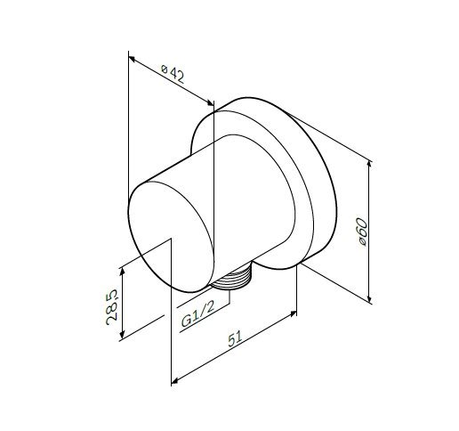 Iланговое подсоединение Am.Pm F0600E00
