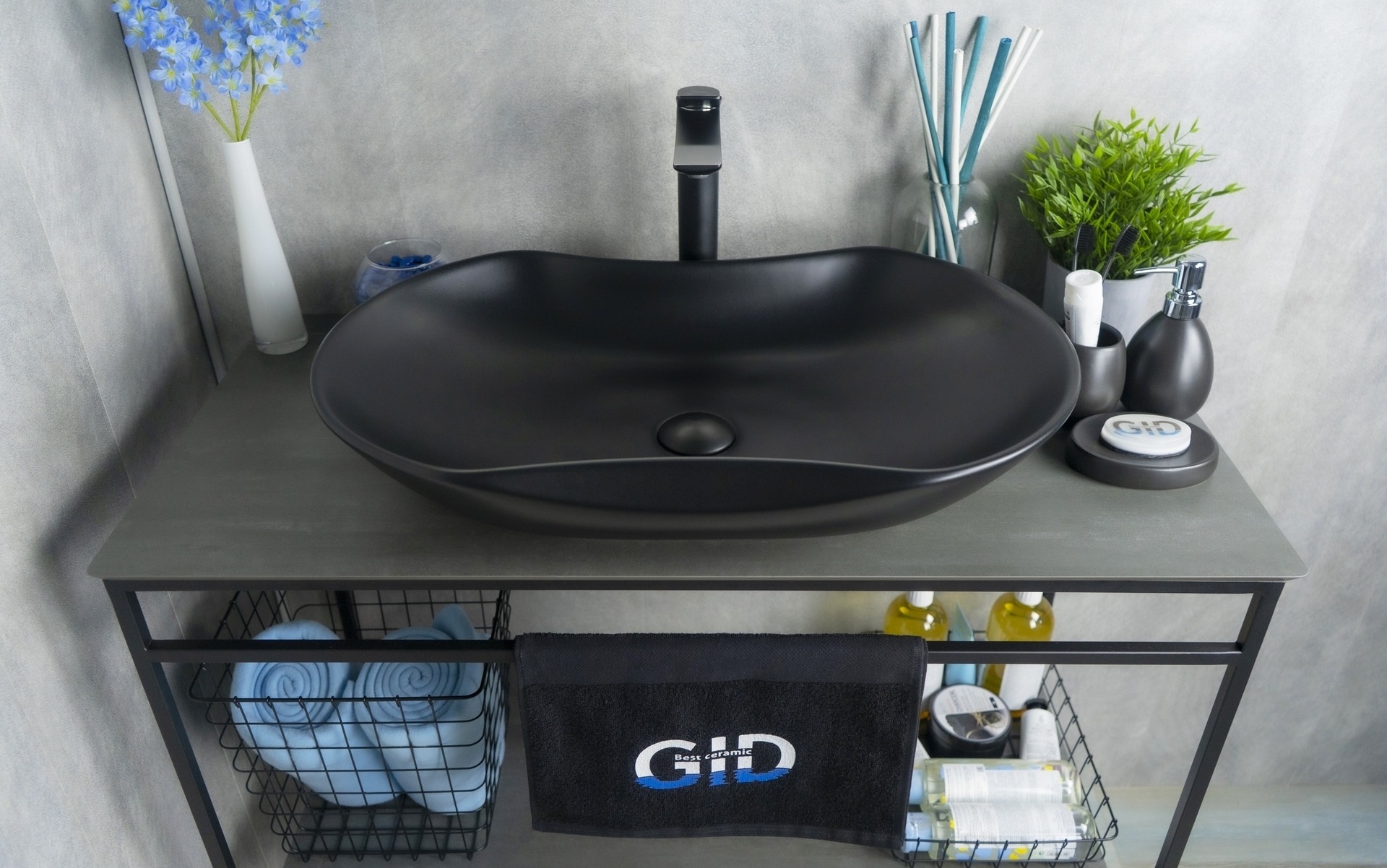 Раковина накладная (66,5х41) Gid Bm9175