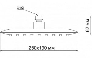 Верхний душ WasserKRAFT  A031