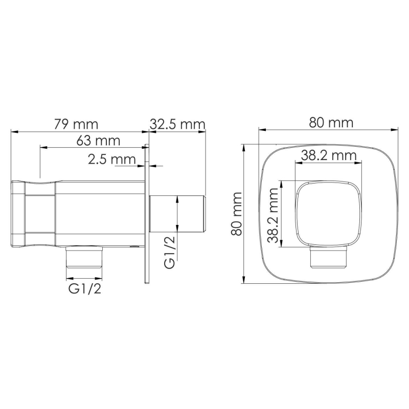 Подключение для шланга WasserKRAFT A326