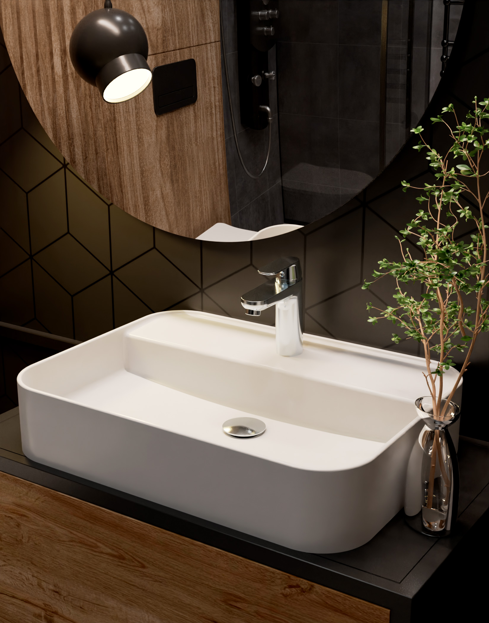 Смеситель для раковины AQUAme Prato AQMP6130