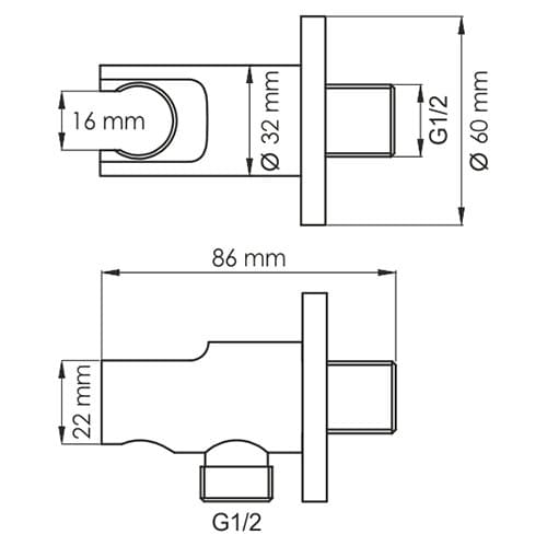 Подключение шланга WasserKRAFT Elbe A083