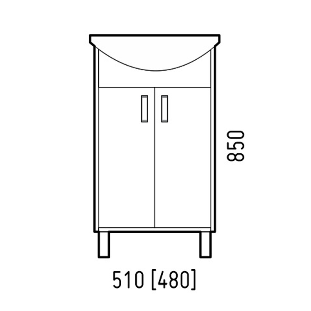 Тумба напольная Corozo Колор 50 SD-00001449