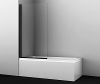 Стеклянная шторка на ванну (90х140) WasserKRAFT 48P01-80B