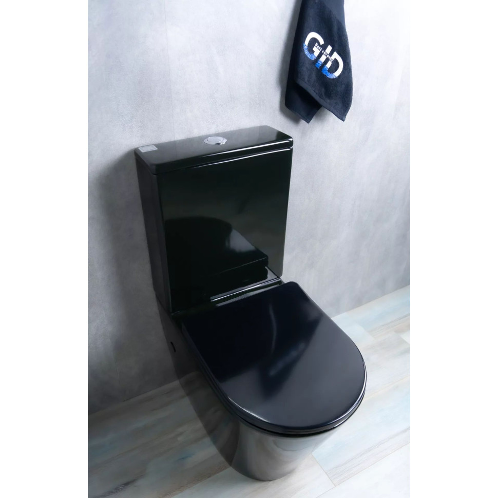 Напольный унитаз с бачком безободковый Gid Tr2179BL