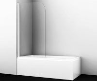 Стеклянная шторка на ванну (80х140) WasserKRAFT Leine 35P01-80W