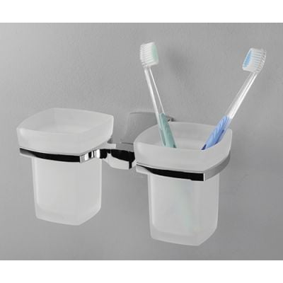 Стакан для зубных щеток двойной  WasserKRAFT Wern K-2528D
