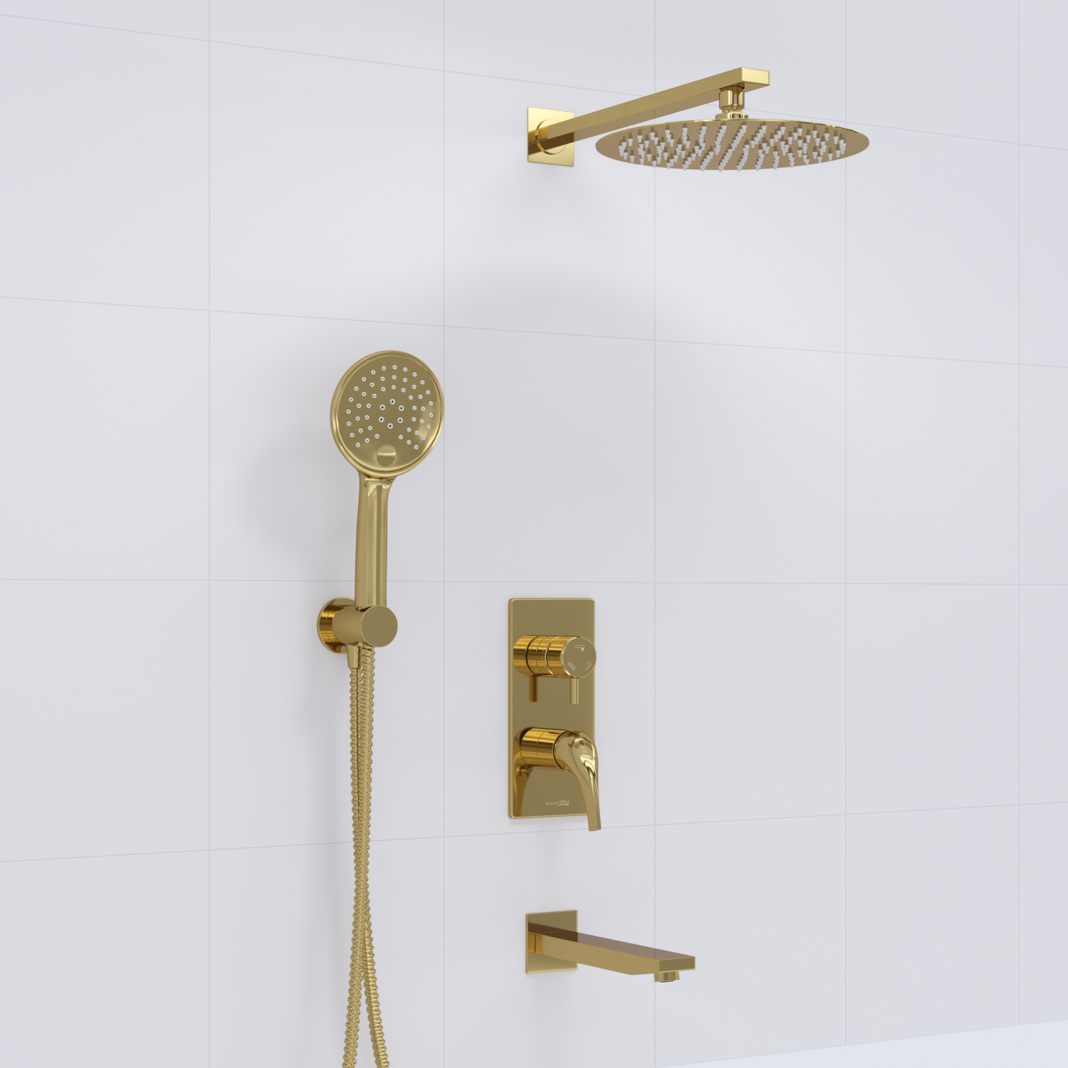 Душевая система для ванны WasserKRAFT Sauer 7100 A71208, золото