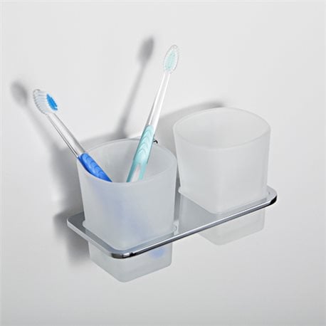 Стакан для зубных щеток двойной WasserKRAFT Leine K-5028D