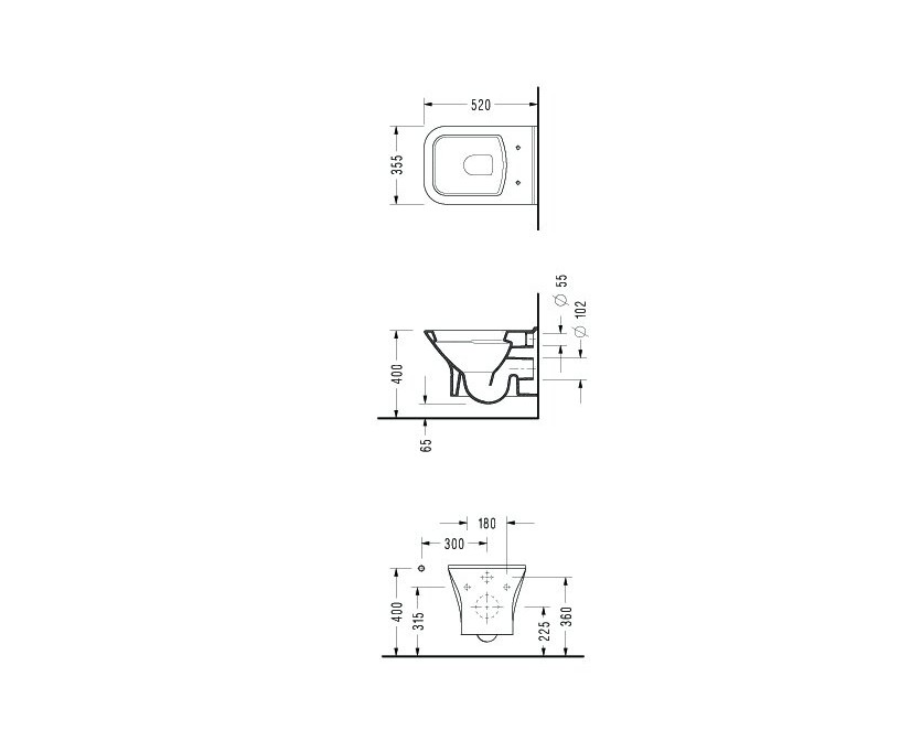 Унитаз подвесной  Serel Rita Nita NT10SL