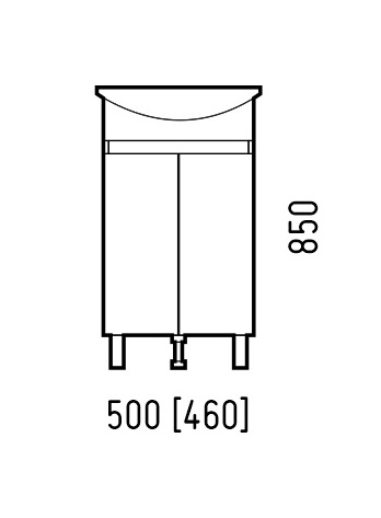 Тумба напольная Corozo Джуно 50 SD-00000691