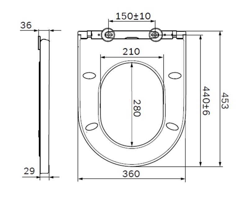 Сиденье для унитаза с микролифтом Am.Pm Spirit 2.0 C707858WH