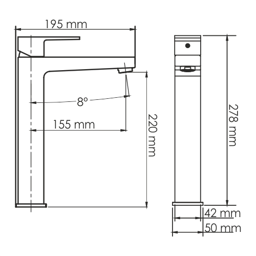 Смеситель для раковины  WasserKRAFT Abens 2003H