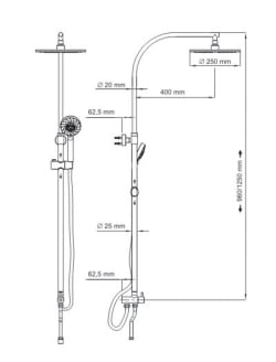 Душевой гарнитур WasserKraft A025