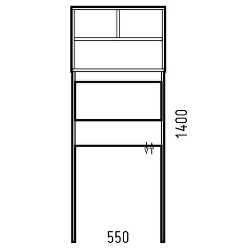 Шкаф пенал Corozo Монро 55 SD-00000390