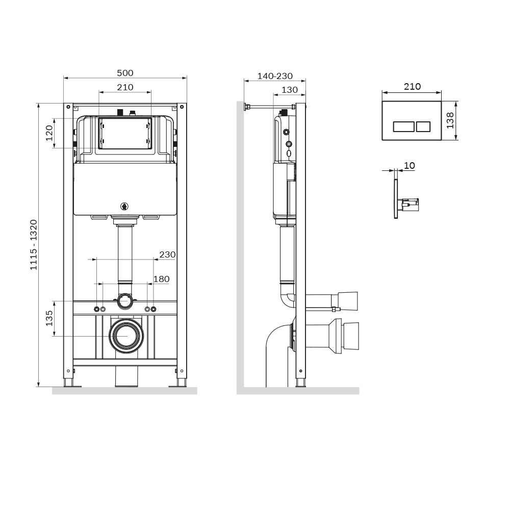 Инсталляция для подвесного унитаза Am.Pm Pro I012704.9031