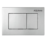 Клавиша смыва AQUAme AQM4102S сталь