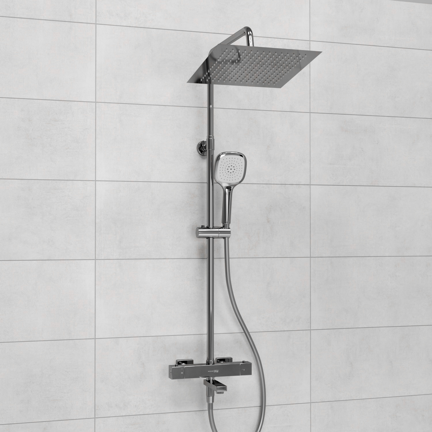 Душевая система WasserKRAFT A199.118.065.087.CH Thermo
