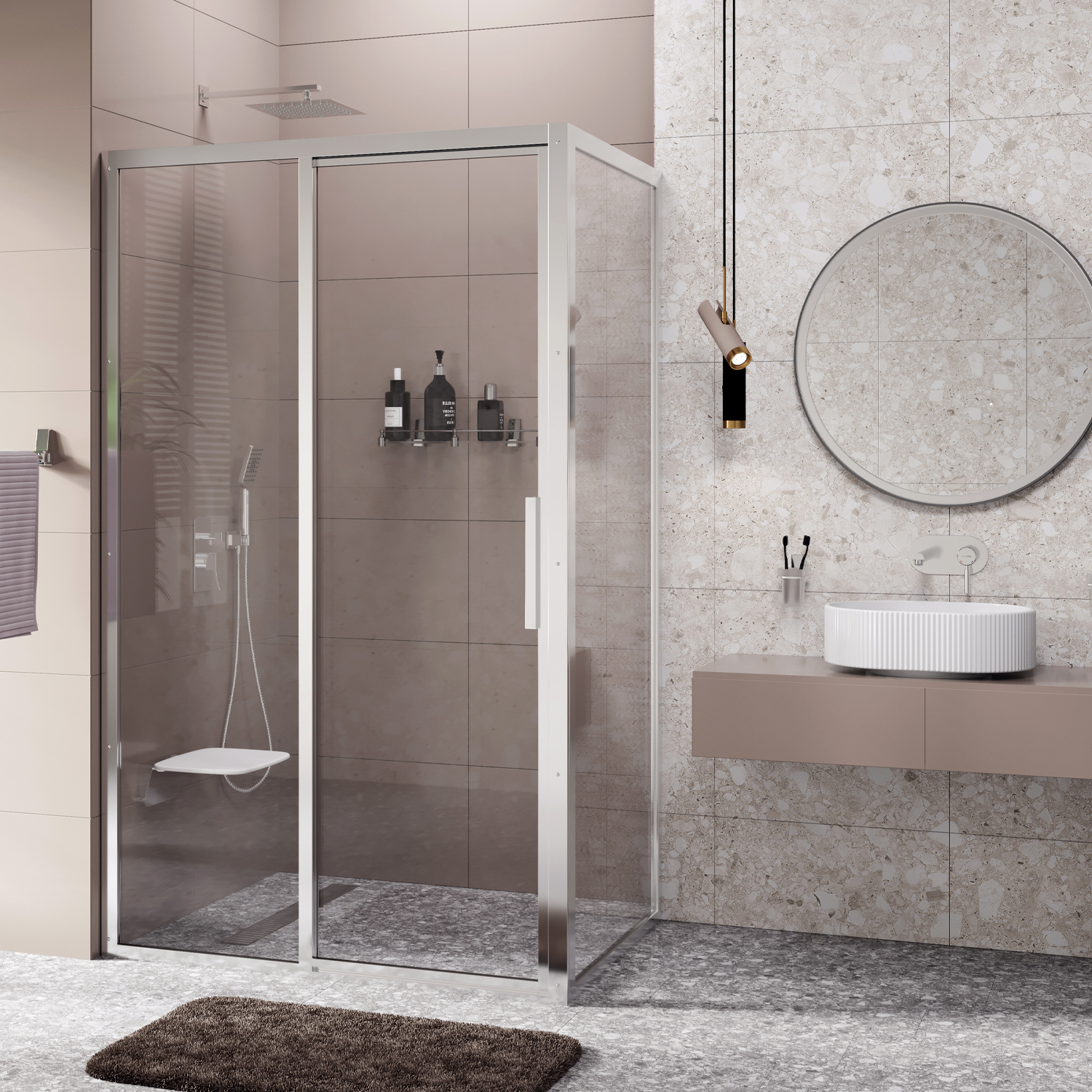 Душевой уголок (120х90) WasserKRAFT Main 32S07L