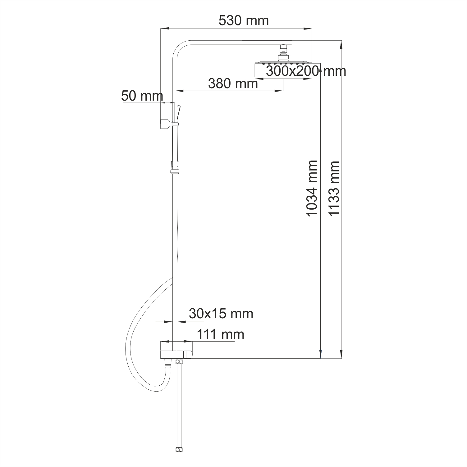 Душевая стойка WasserKRAFT A042
