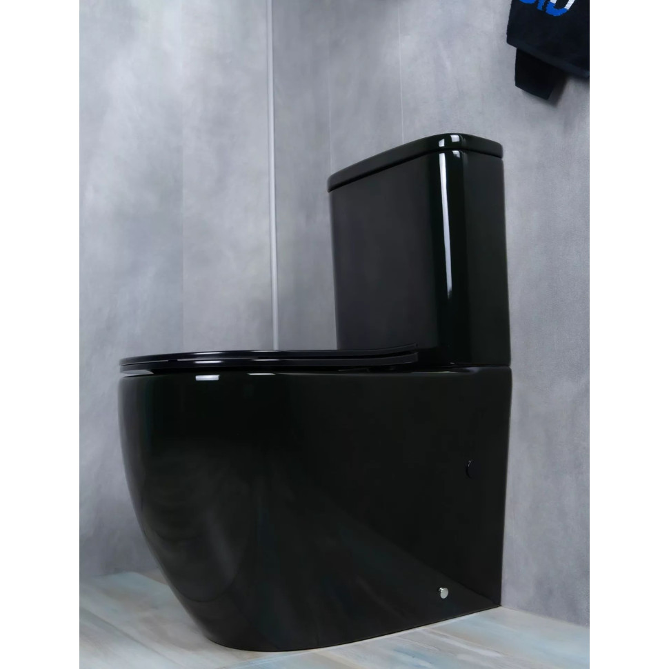 Напольный унитаз с бачком безободковый Gid Tr2177BL